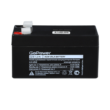 Аккумулятор для компьютерной техники GoPower Аккумулятор LA-1212