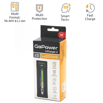 GoPower З/У для аккумуляторов LiCharger 2 00-00015361