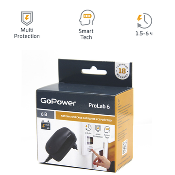 GoPower З/У для аккумуляторов ProLab 6 00-00015354