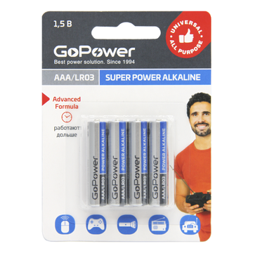 Аккумулятор для компьютерной техники GoPower Батарея LR03 BL